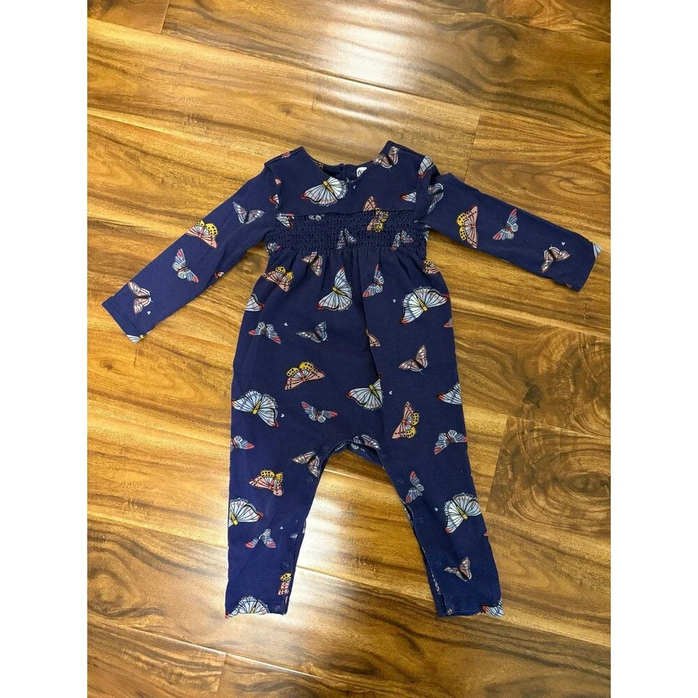 Tea Collection Long Sleeve Rompers, size 18-24 months